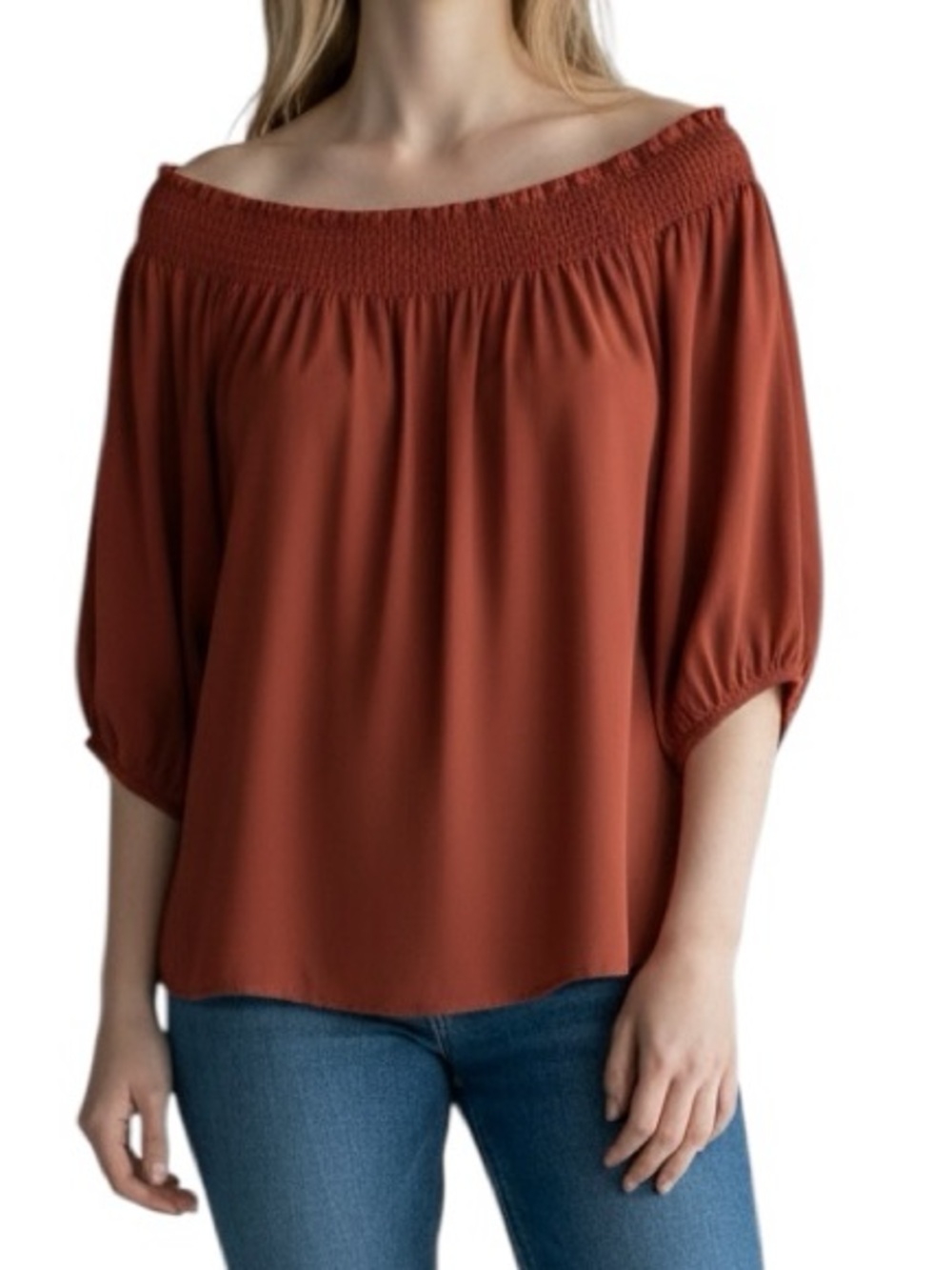 Babaton off the shoulder 3/4 sleeve loose fit top size M excellent condition